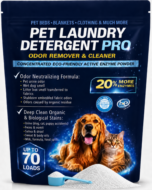 Pet Laundry Detergent Pro Enzyme Odor Remover - 70 Loads - Unscented