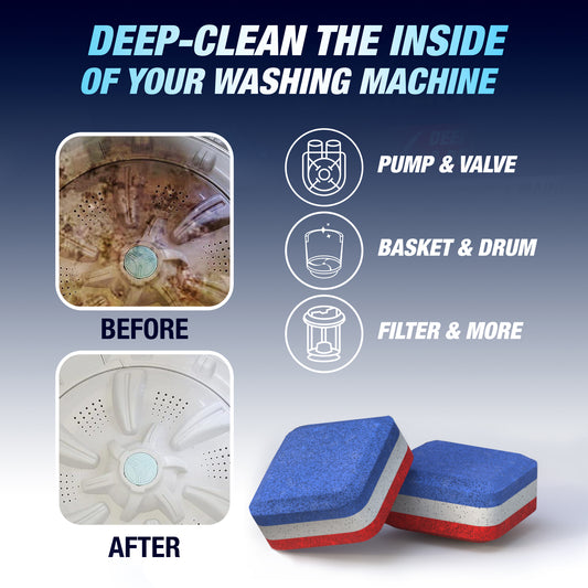 Top Load Washing Machine Cleaner Tablets - 28 Tablets