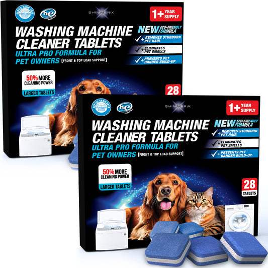Ultra Pro 15G Washing Machine Cleaner Tablets for Pet Owners - 56 Tablets (2-Pack)