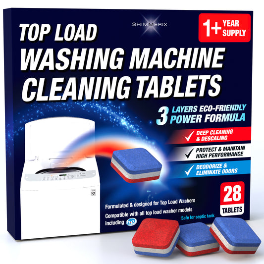 Top Load Washing Machine Cleaner Tablets - 28 Tablets