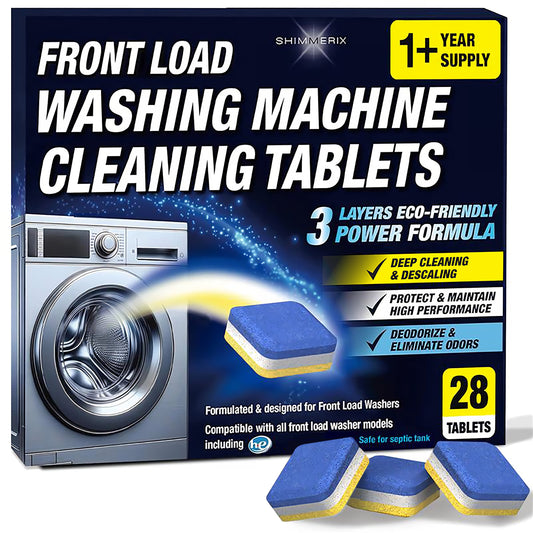 Front Load Washing Machine Cleaner Tablets - 28 Tablets