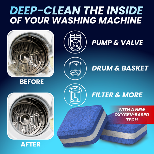Washing Machine Cleaner Tablets for Pet Owners - 28 Tablets